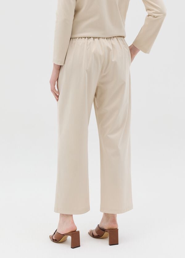 Ovs Pantalone Beige Con Pinces