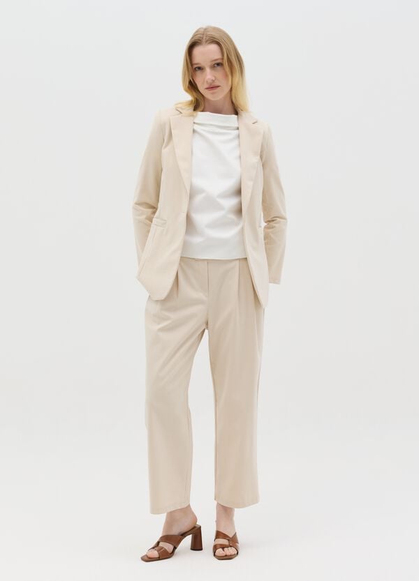 Ovs Pantalone beige con pinces