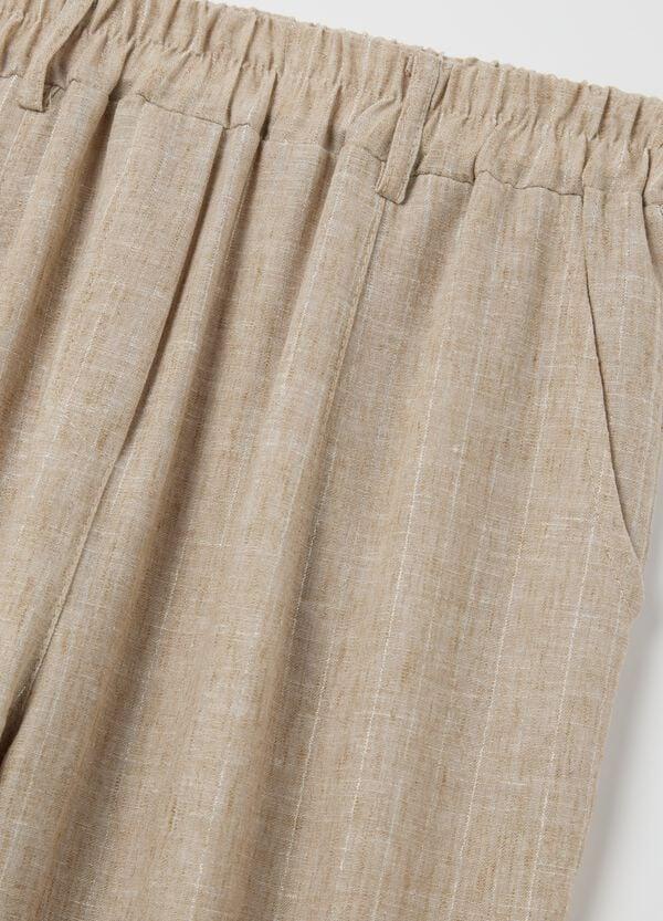 Ovs Pantalone Beige In Tessuto Stretch