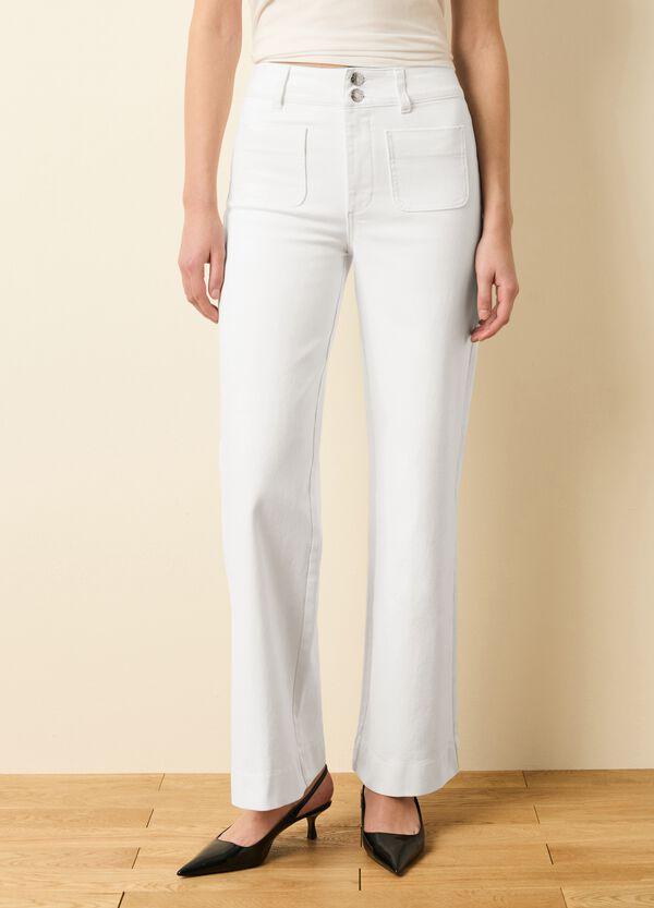 Ovs Pantalone Bootcut Fit Tinta Unita