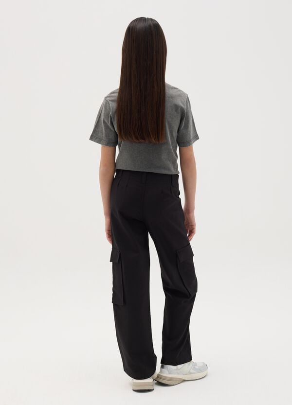 Ovs Pantalone Cargo A Gamba Larga