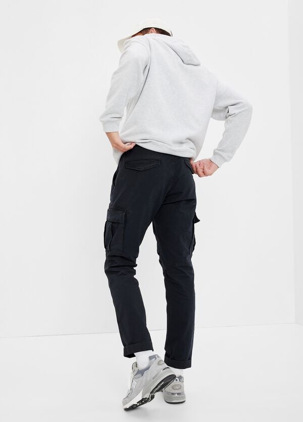 Ovs Pantalone Cargo Con Trama Ripstop
