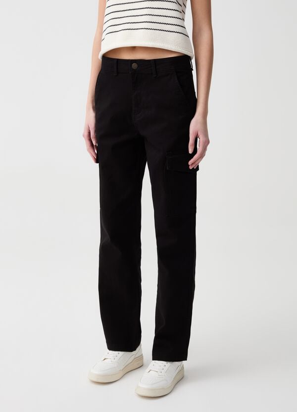 Ovs Pantalone Cargo In Cotone Stretch