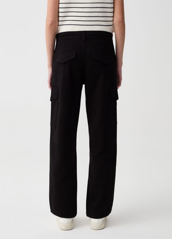 Ovs Pantalone Cargo In Cotone Stretch