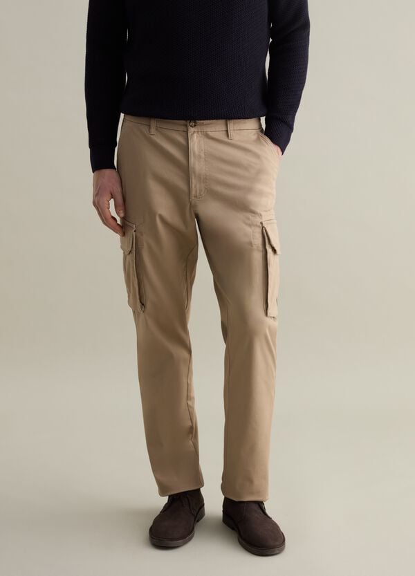 Ovs Pantalone Cargo In Cotone Stretch