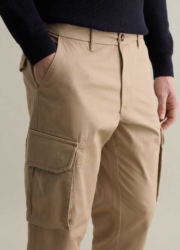 Ovs Pantalone Cargo In Cotone Stretch