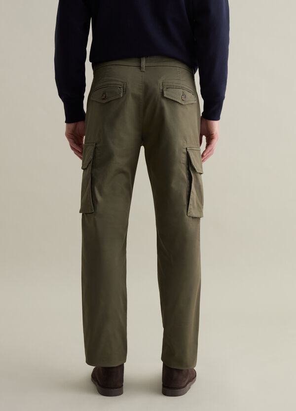 Ovs Pantalone Cargo In Cotone Stretch