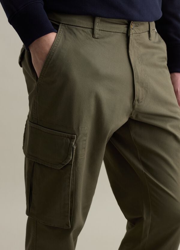 Ovs Pantalone Cargo In Cotone Stretch