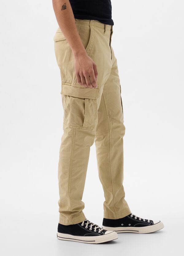 Ovs Pantalone Cargo In Cotone Stretch