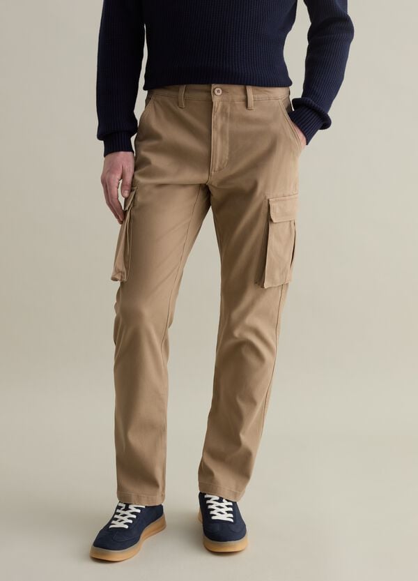 Ovs Pantalone Cargo In Piquet