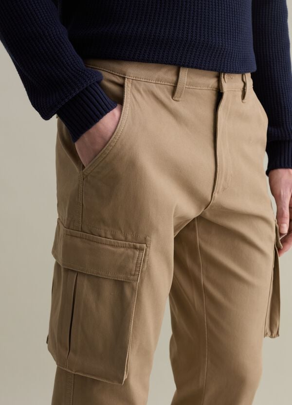 Ovs Pantalone Cargo In Piquet