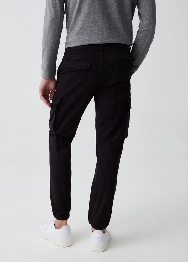 Ovs Pantalone Cargo Slim Fit Cuff Hem