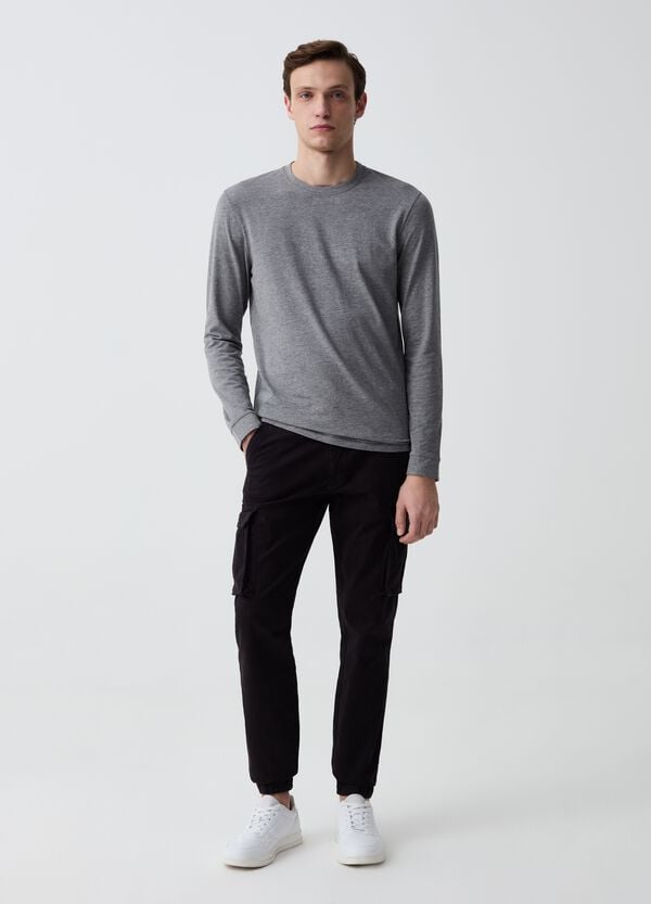 Ovs Pantalone cargo slim fit cuff hem