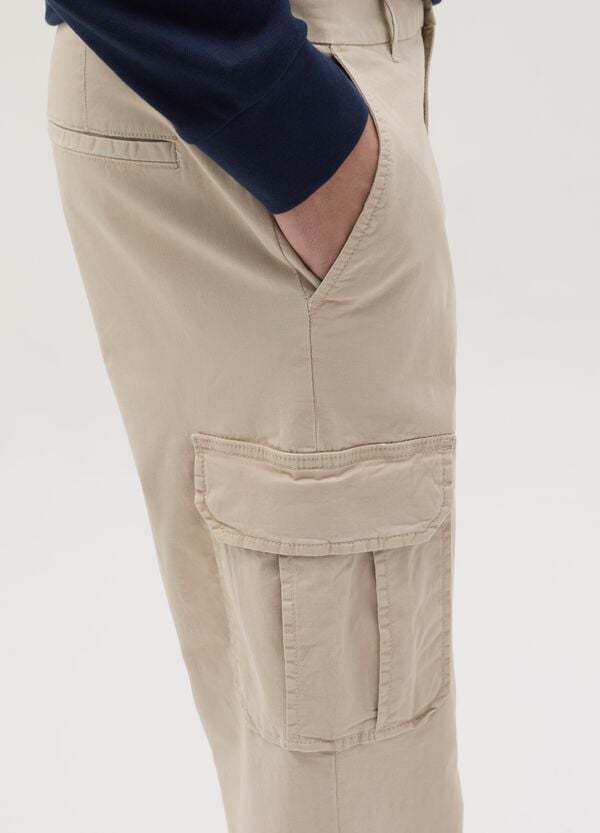 Ovs Pantalone Cargo Slim Fit In Cotone Stretch
