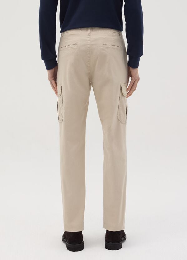 Ovs Pantalone Cargo Slim Fit In Cotone Stretch