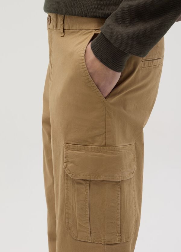 Ovs Pantalone Cargo Slim Fit In Cotone Stretch