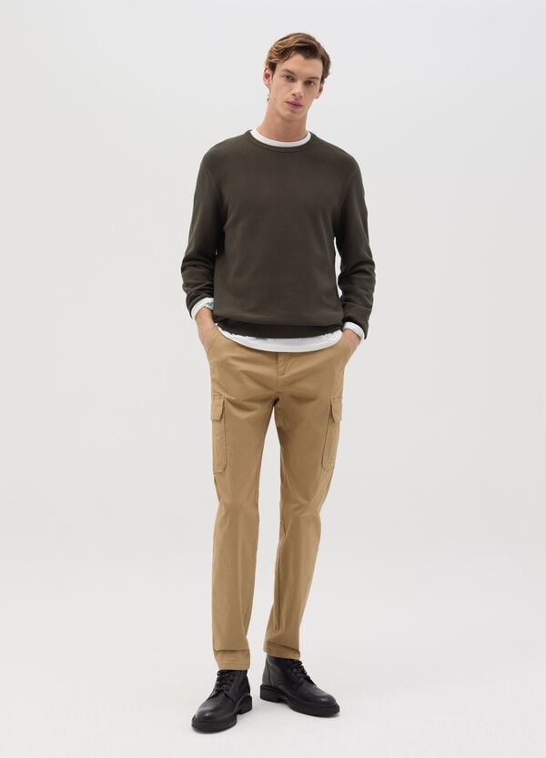 Ovs Pantalone cargo slim fit in cotone stretch