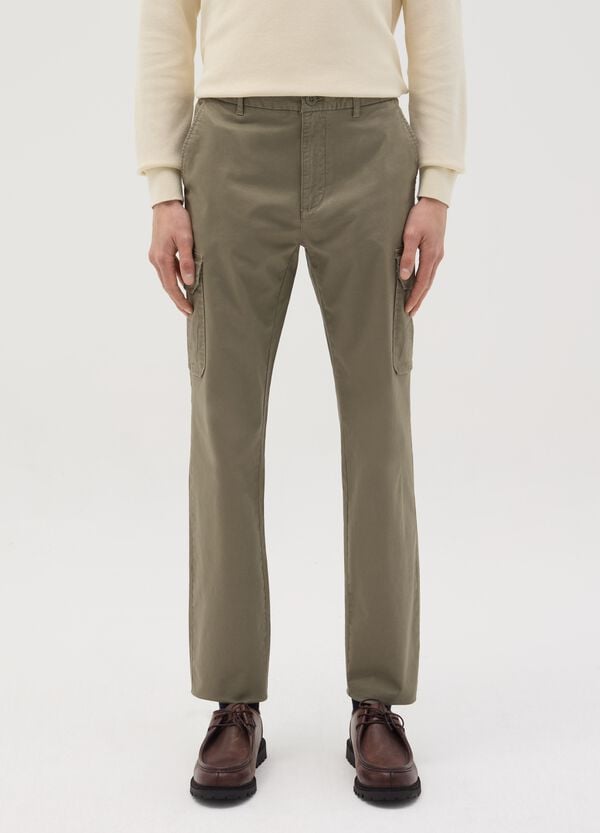 Ovs Pantalone Cargo Slim Fit In Cotone Stretch