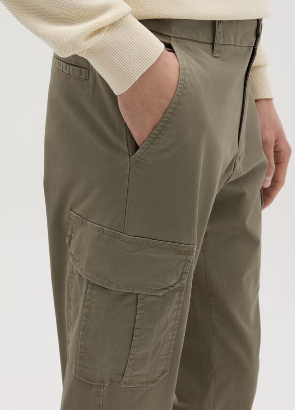 Ovs Pantalone Cargo Slim Fit In Cotone Stretch