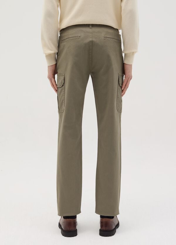 Ovs Pantalone Cargo Slim Fit In Cotone Stretch
