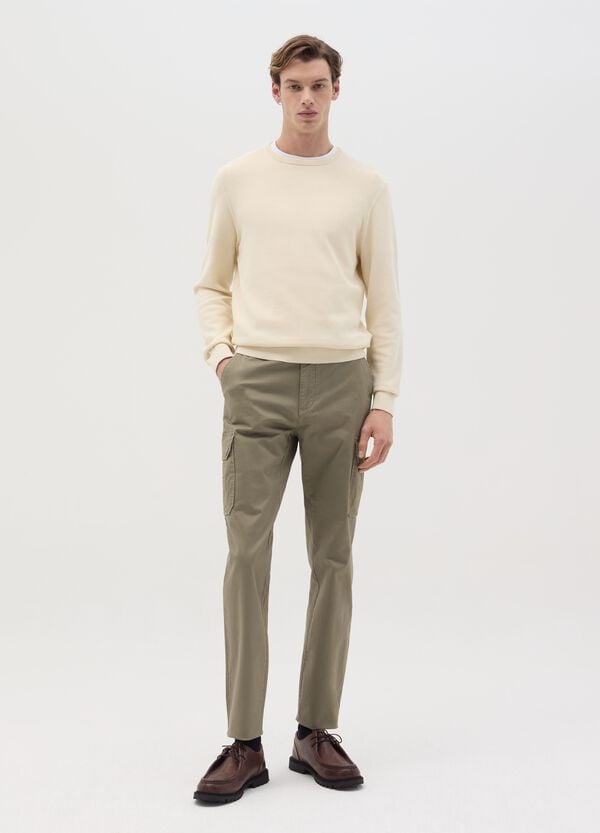 Ovs Pantalone cargo slim fit in cotone stretch