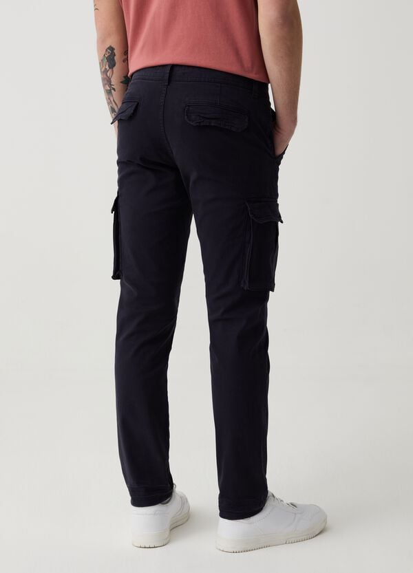 Ovs Pantalone Cargo Slim Fit In Twill Stretch