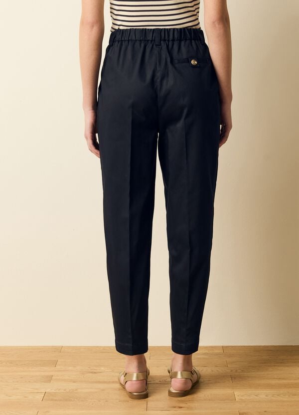 Ovs Pantalone Chino Cropped Con Pinces