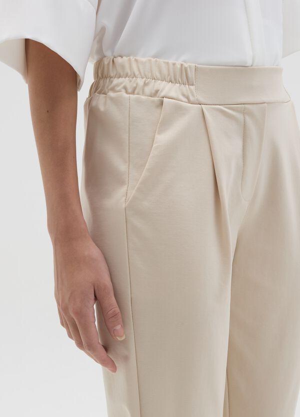 Ovs Pantalone Chino Cropped Con Risvolti