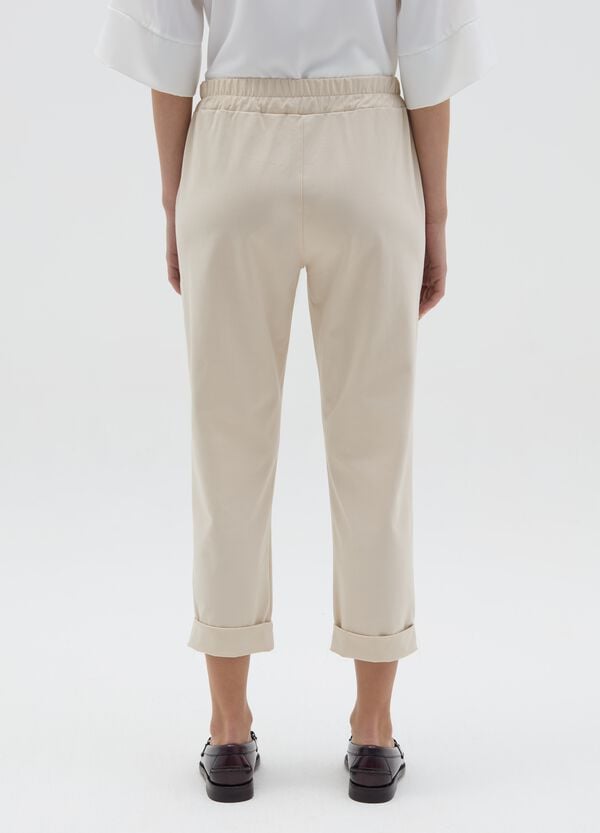 Ovs Pantalone Chino Cropped Con Risvolti