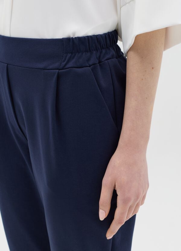 Ovs Pantalone Chino Cropped Con Risvolti