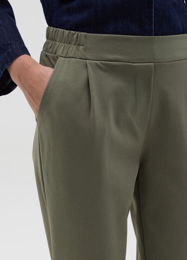 Ovs Pantalone Chino Cropped Con Risvolti