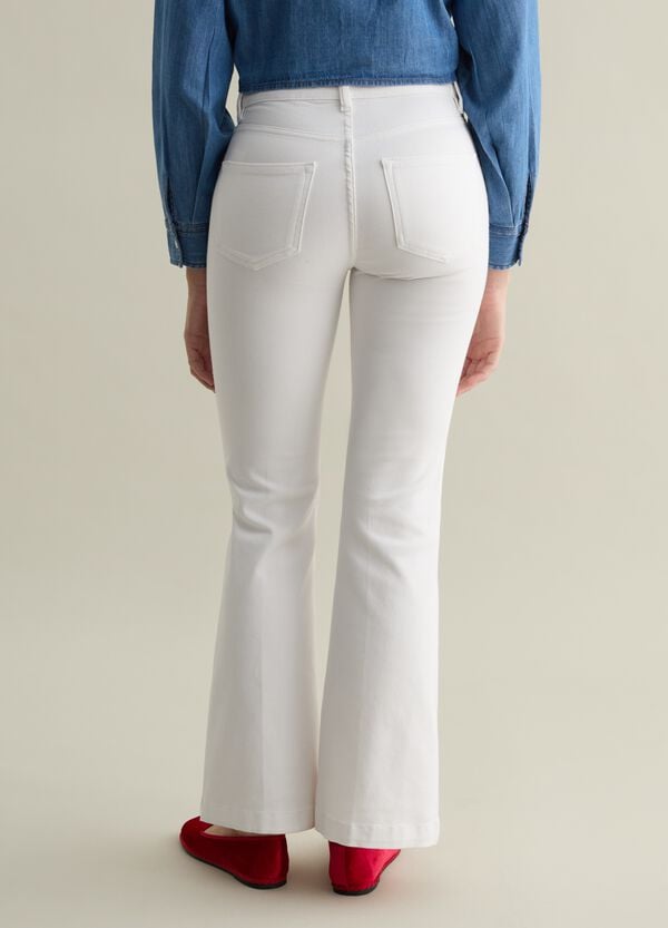 Ovs Pantalone Chino Flare Fit In Twill
