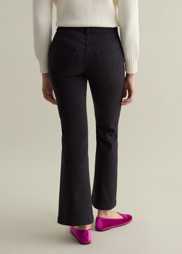 Ovs Pantalone Chino Flare Fit In Twill