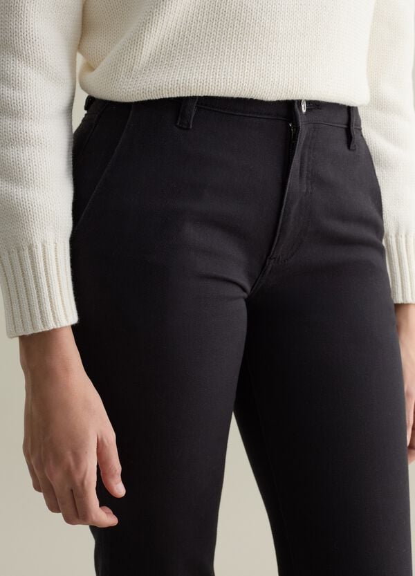 Ovs Pantalone Chino Flare Fit In Twill