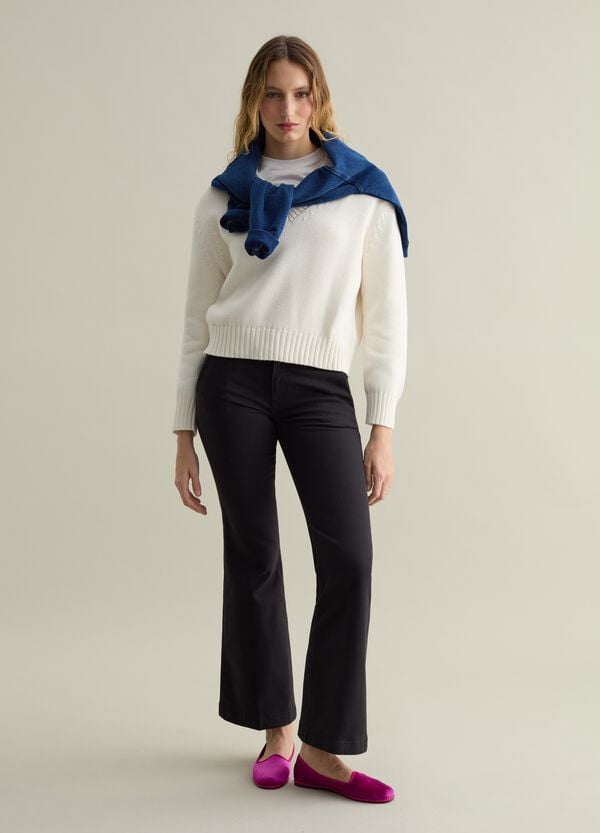 Ovs Pantalone chino flare fit in twill