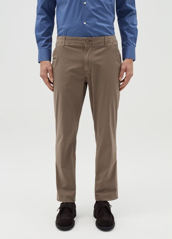 Ovs Pantalone Chino In Cotone Stretch