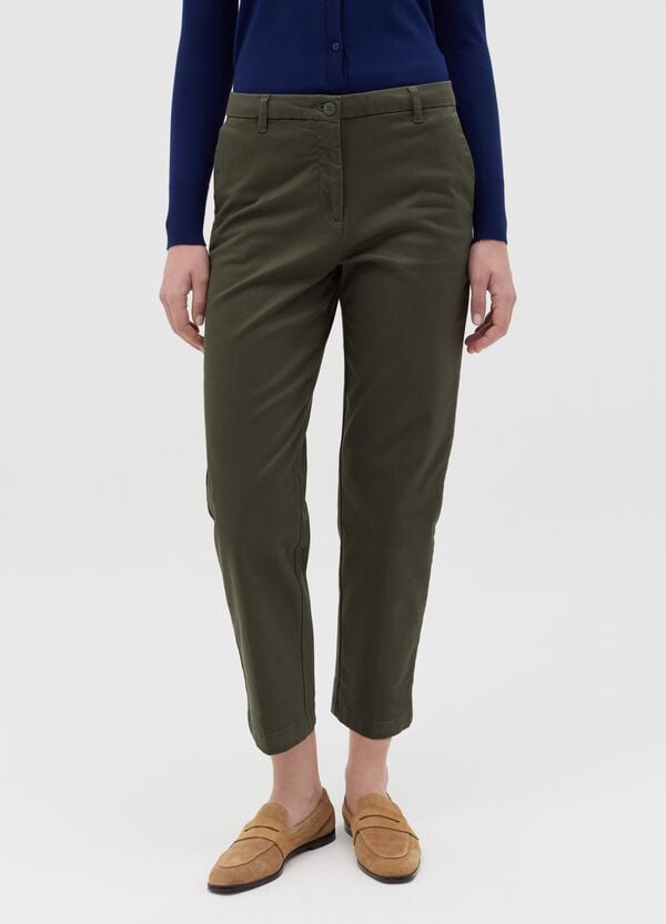 Ovs Pantalone Chino In Cotone Stretch