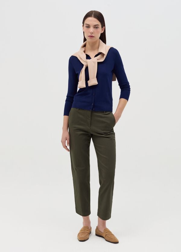 Ovs Pantalone Chino In Cotone Stretch