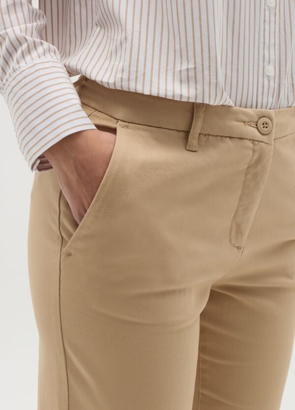 Ovs Pantalone Chino In Cotone Stretch