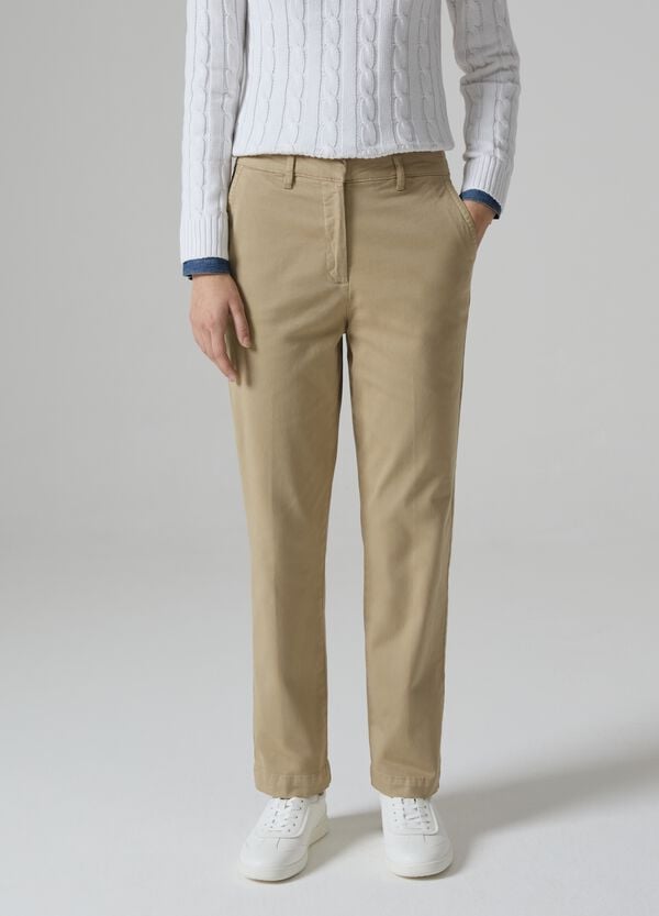 Ovs Pantalone Chino In Cotone Stretch