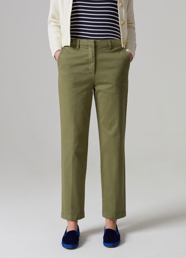Ovs Pantalone Chino In Cotone Stretch