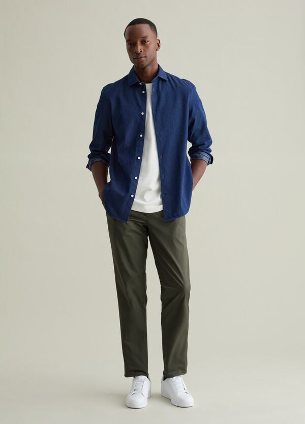 Ovs Pantalone chino in cotone stretch