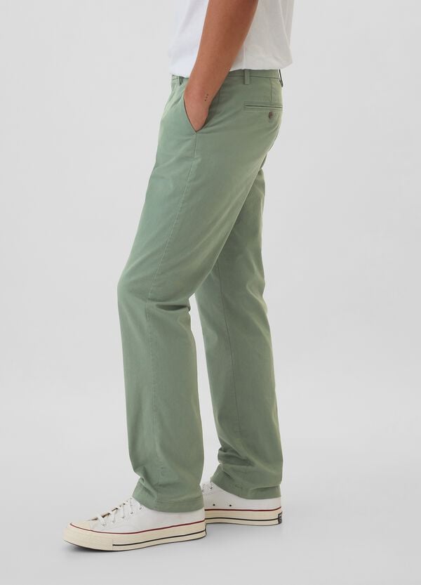 Ovs Pantalone Chino In Cotone Stretch