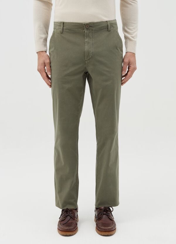 Ovs Pantalone Chino In Cotone Stretch