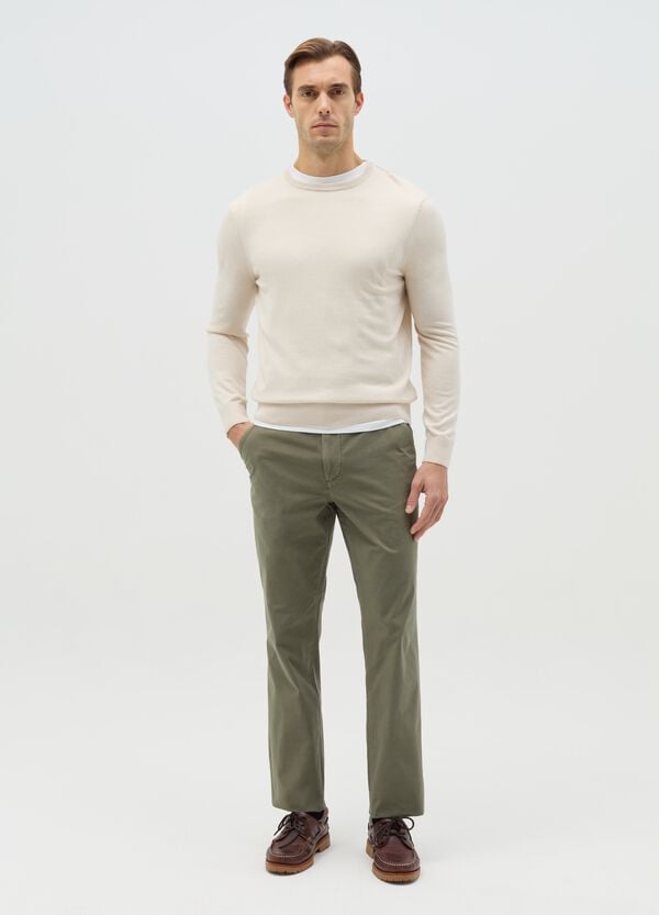 Ovs Pantalone chino in cotone stretch