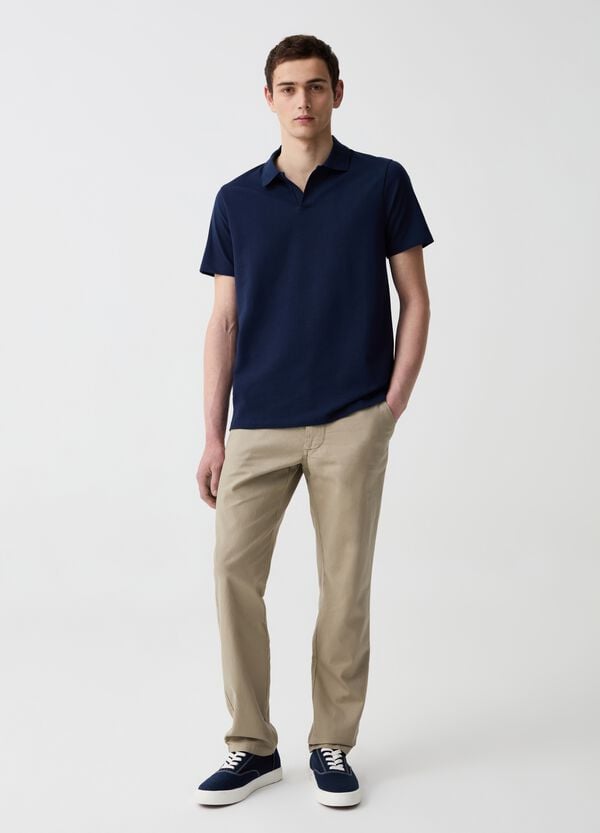 Ovs Pantalone chino in lino e cotone