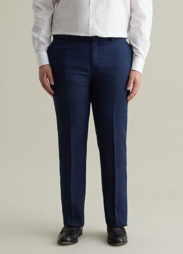 Ovs Pantalone Chino Oversize In Lino Plus Size