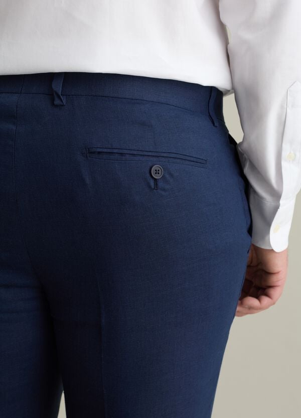 Ovs Pantalone Chino Oversize In Lino Plus Size