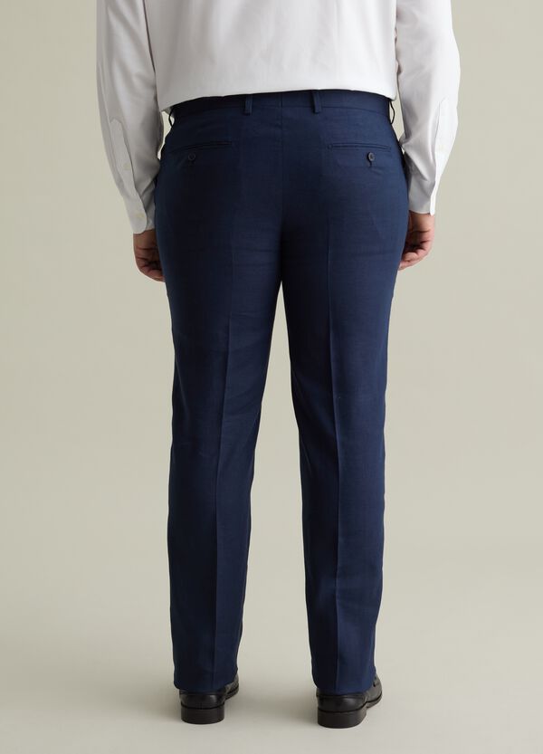 Ovs Pantalone Chino Oversize In Lino Plus Size