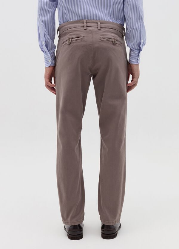 Ovs Pantalone Chino Regular Fit In Cotone Stretch